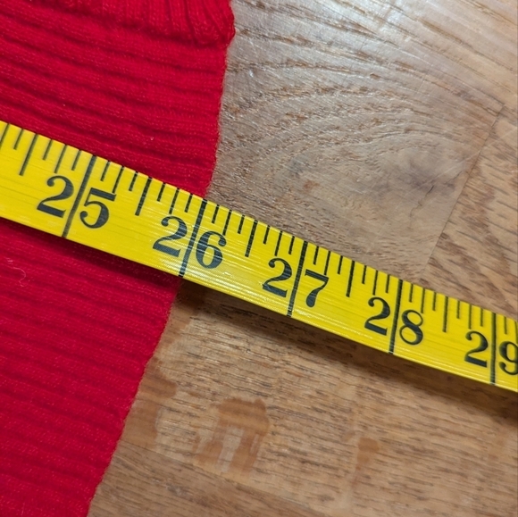 Vintage Red Hot Wool & Angora Cardigan ✨ Cozy Luxe Vibes! - Picture 7 of 8